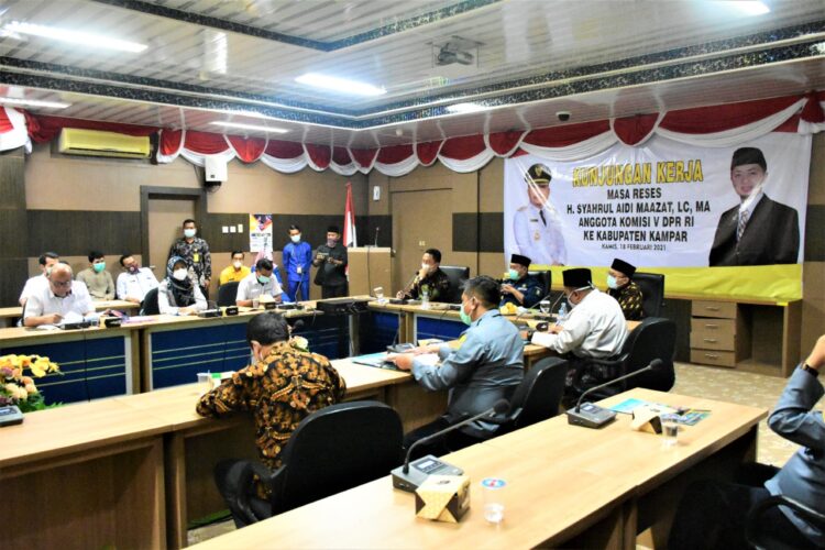 Anggota DPR RI, Komisi V Kunker Masa Reses Di Kab Kampar Th 2021