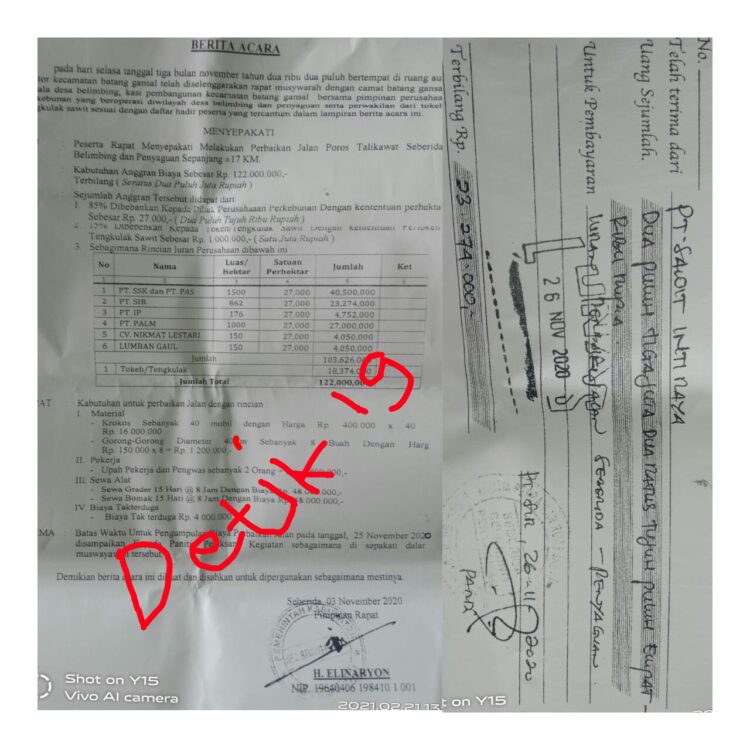 Dugaan Pungli Dibatang Gansal Menguap