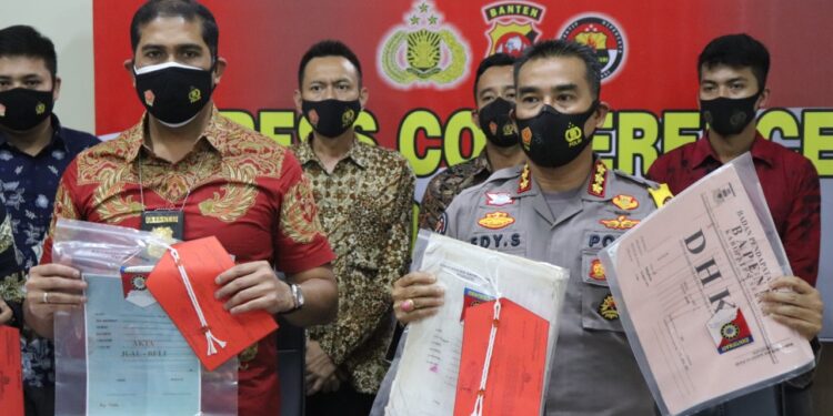 Polda Banten Bongkar 3 Tersangka Kasus Mafia Tanah