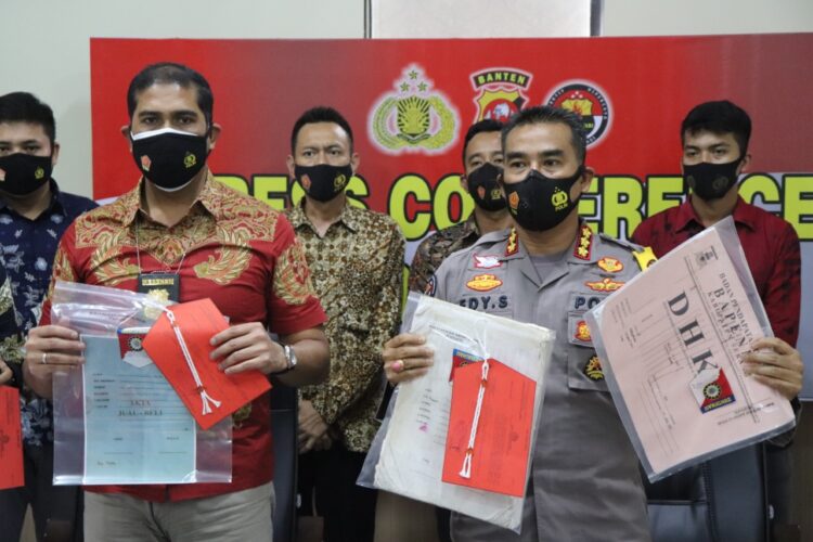 Polda Banten Bongkar 3 Tersangka Kasus Mafia Tanah