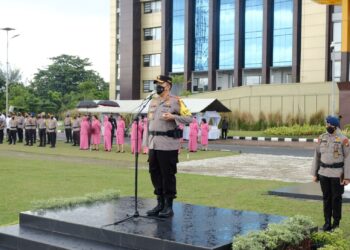 Sebanyak 1,067 Personel Polda Riau Naik Pangkat