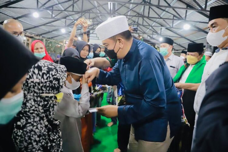 Hadiri Do’a Bersama Pengurus Wilayah Nahdatul Ulama Provinsi Riau Bersama Kyai dan 500 Orang Anak Yatim