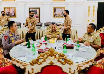 Silaturahmi Kapolda Riau M Iqbal Disambut Baik Gubernur H Syamsuar