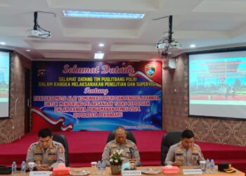 Puslitbang Polri Lakukan Penelitian di Polresta Pekanbaru Terkait Evalusi Mutu Alat Komunikasi Polri