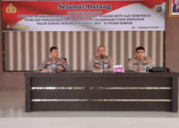 Tim Puslitbang Polri Gelar Penelitian dan Supervisi di Polres Kampar   