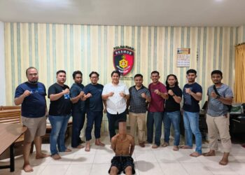 Satreskrim Polres Kampar Tangkap Pelaku Curas di Alfamart
