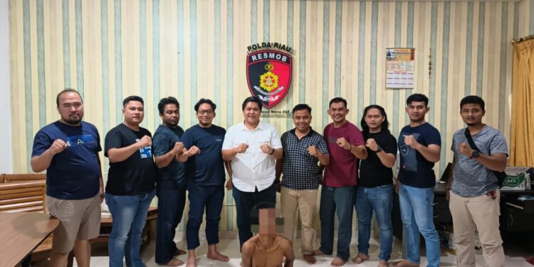 Satreskrim Polres Kampar Tangkap Pelaku Curas di Alfamart