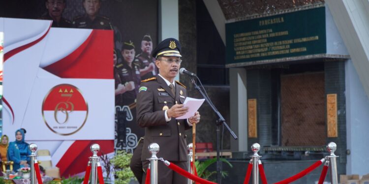 KEJATI RIAU PIMPIN UPACARA HARI BHAKTI ADHYAKSA KE – 63 TAHUN 2023