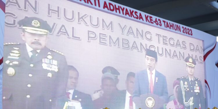 Kejati Riau Mengikuti Upacara Peringati Hari Bhakti Adhyaksa Ke – 63 Tahun 2023 Secara Virtual