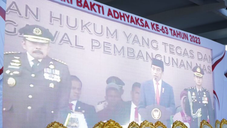 Kejati Riau Mengikuti Upacara Peringati Hari Bhakti Adhyaksa Ke – 63 Tahun 2023 Secara Virtual