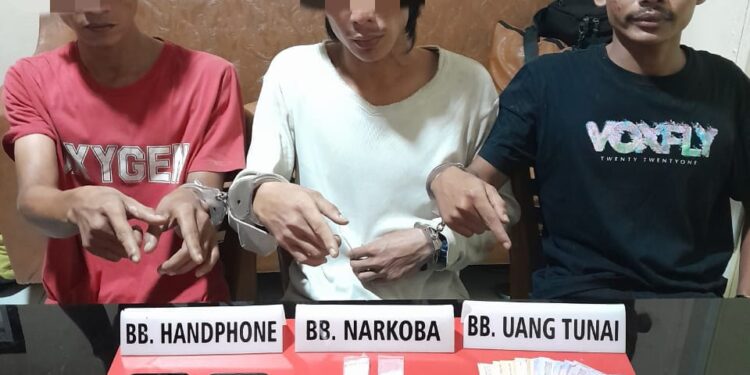 Satnarkoba Polres Kampar Tangkap  3 Orang Pelaku Narkoba