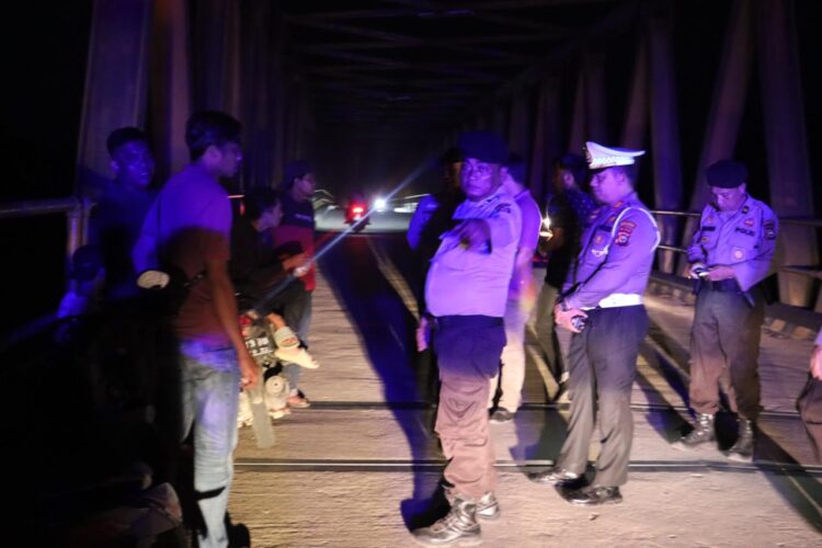 Kapolres Inhu  Pimpin Kegiatan Apel Malam dan Patroli Gabungan