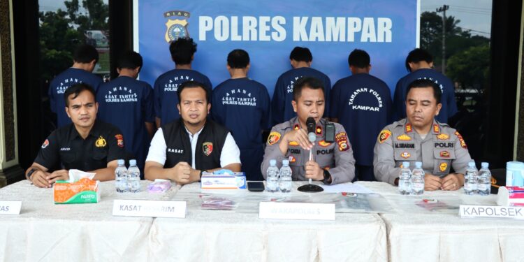 Kasus Curanmor 7 Pelaku dan 12 Unit Sepeda Motor Di Amankan