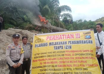 Penertiban PETI Didesa Pulau Padang