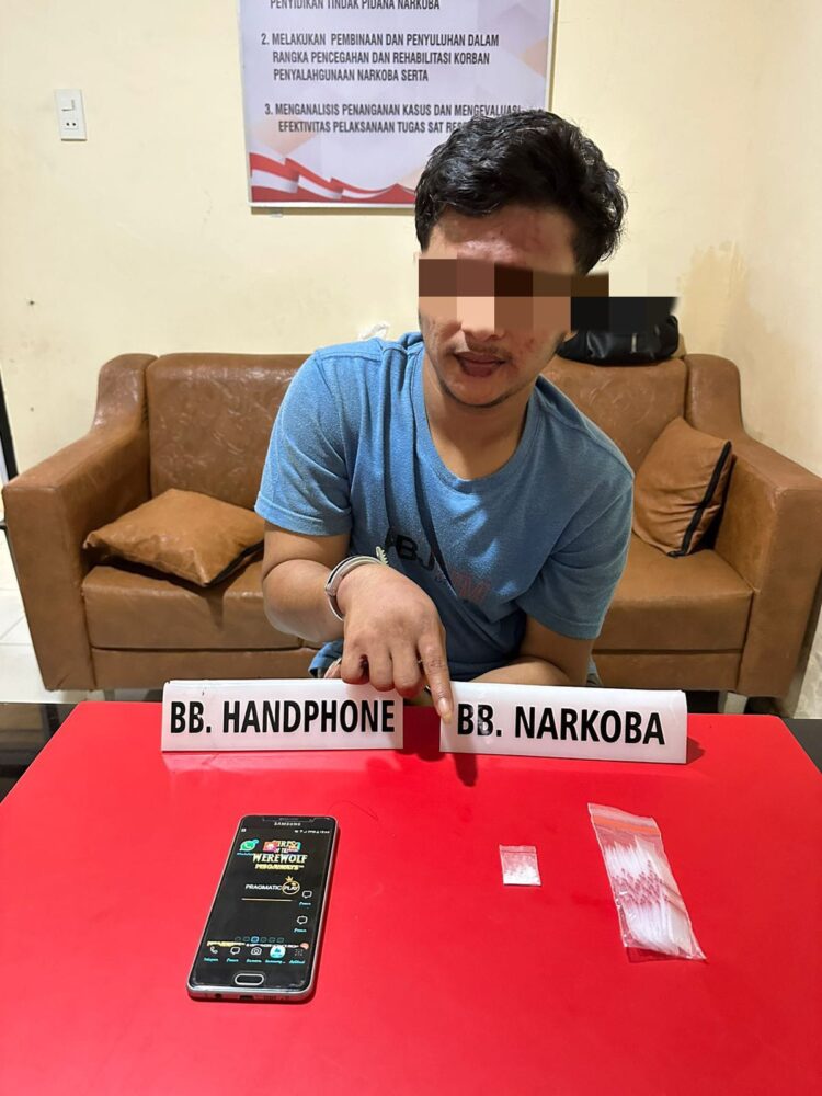 Satnarkoba Tangkap  Warga Desa Limau Manis Karena Terlibat Narkoba