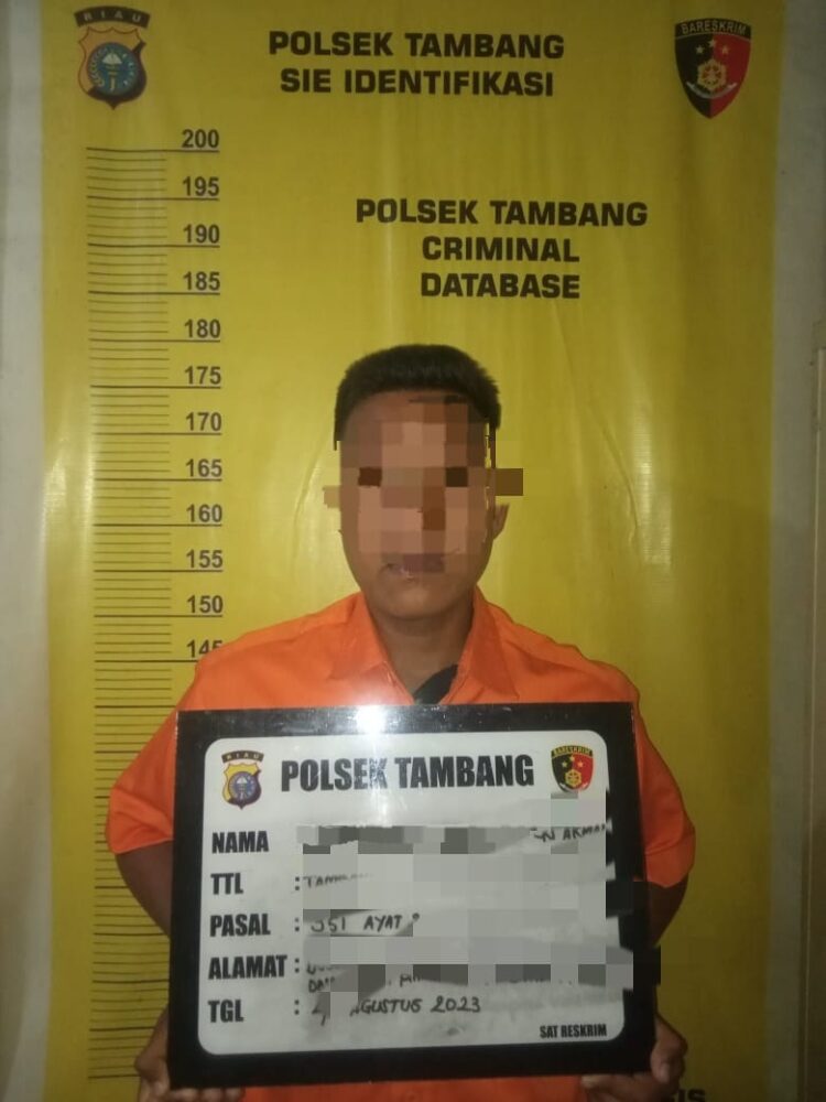 Polsek Tambang Tangkap Pelaku Penganiayaan Motif Saling Ejek di Media Sosial