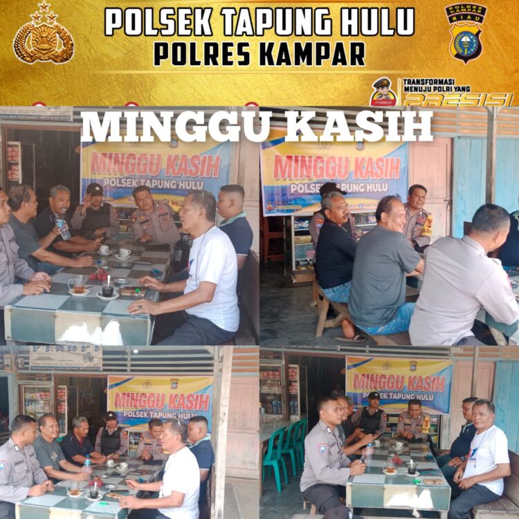 Minggu Kasih Polsek Tapung Hulu, TNI/POLRI Bersinergi Untuk Menindaklanjuti Keluhan Masyarakat