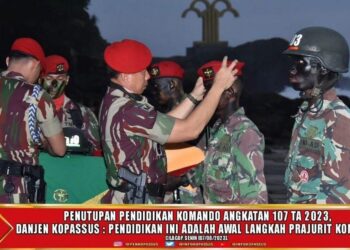 Penutupan Pendidikan Komando Angkatan 107 TA. 2023