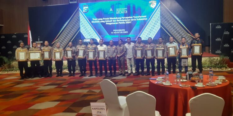 Saat Musrenbang Polda Riau, Polres Inhu Terima 2 Penghargaan
