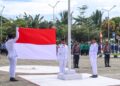Semarak HUT RI Ke-78 Di Lintas Batas PLBN Skouw Satgas Yonif 122/TS