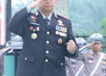Kapolres Siak AKBP Asep Sujarwadi,Sik,. Msi Bersama Seluruh PJU dan personil Polres Siak Gelar Upacara Peringatan HUT Kemerdekan RI Ke-78