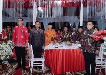 Pj Bupati Kampar M Firdaus Bersama Forkopimda Menggelar Malam Resepsi Kenegaraan