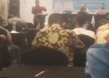 KRISMANTO KETUA FRAKSI PDIP DPRD ROHIL ANGGARKAN DANA POKIR GELAR ACARA BIMBINGAN TEKNIS PENINGKATAN KUALITAS WARTAWAN ROHIL