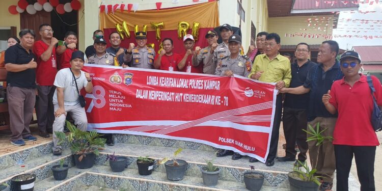 Meriahkan HUT RI Ke-78, Polsek Siak Hulu Gelar Lomba Kearifan Lokal