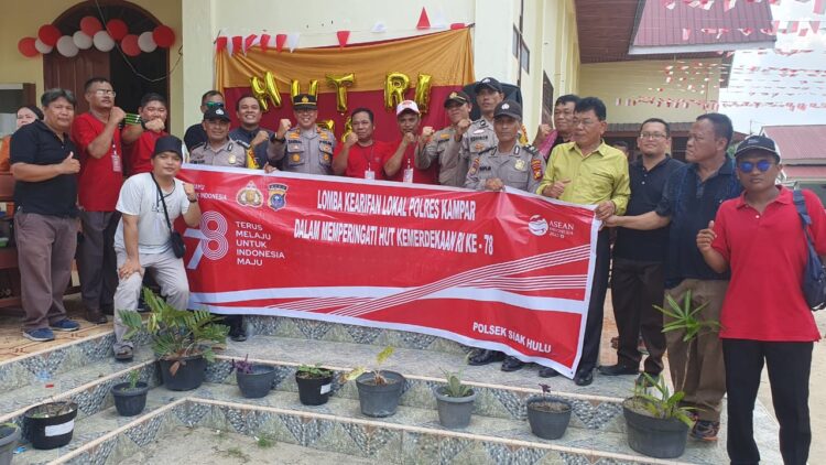 Meriahkan HUT RI Ke-78, Polsek Siak Hulu Gelar Lomba Kearifan Lokal