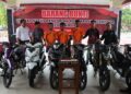Ungkap Kasus Curanmor, Polres Inhu Gelar Konferensi Pers, 3 Tersangka Diamankan