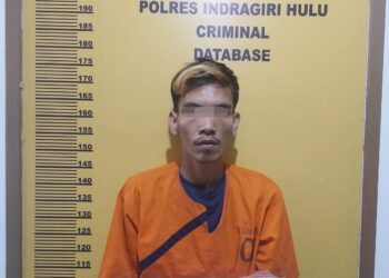 Satres Narkoba Polres Inhu Ringkus Pengedar dan BB 8,56 Gram Shabu di Kampung Tangguh Anti Narkoba