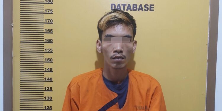 Satres Narkoba Polres Inhu Ringkus Pengedar dan BB 8,56 Gram Shabu di Kampung Tangguh Anti Narkoba