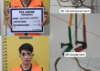 Curi Kabel PLN, 2 Warga Tanjung Belit Ditangkap Satreskrim Polres Kampar