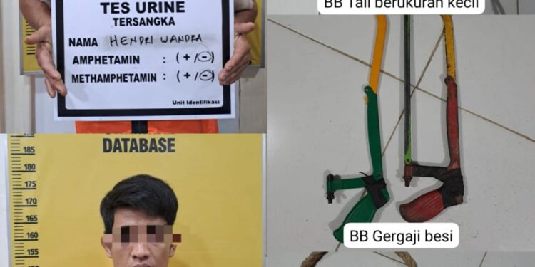 Curi Kabel PLN, 2 Warga Tanjung Belit Ditangkap Satreskrim Polres Kampar
