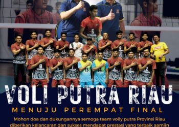 Tim voli putra Riau masuk delapan besar