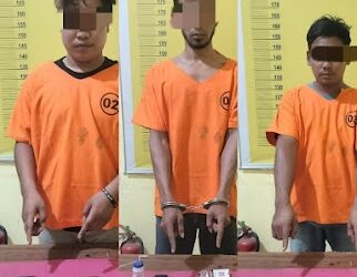 Jajaran Polsek Kampar Kiri Hilir Tangkap Tiga Pelaku Narkoba