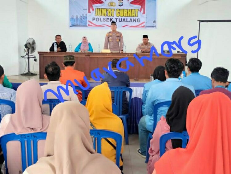 KapolsekTualang Bersama Tokoh Masyarakat Adakan Jum’at Curhat