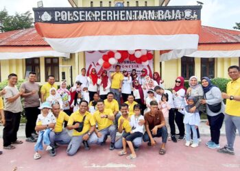 Memeriahkan HUT Kemerdekaan RI ke 78, Polsek Perhentian Raja Gelar Kegiatan Lomba Kearifan Lokal