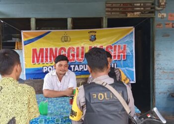 Personil Polsek Tapung Hulu Sambangi Jemaat GPDI Rimba Beringin