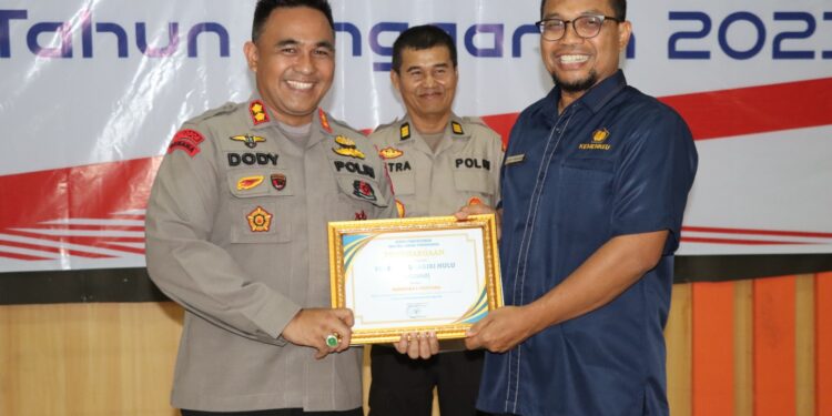 Polres Inhu Terima 3 Penghargaan Terbaik Pertama dari KPPN Rengat