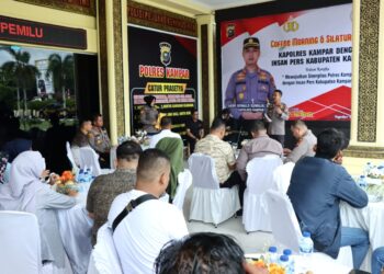 Kapolres Kampar Gelar Coffee Morning dan Silaturahmi Bersama Wartawan