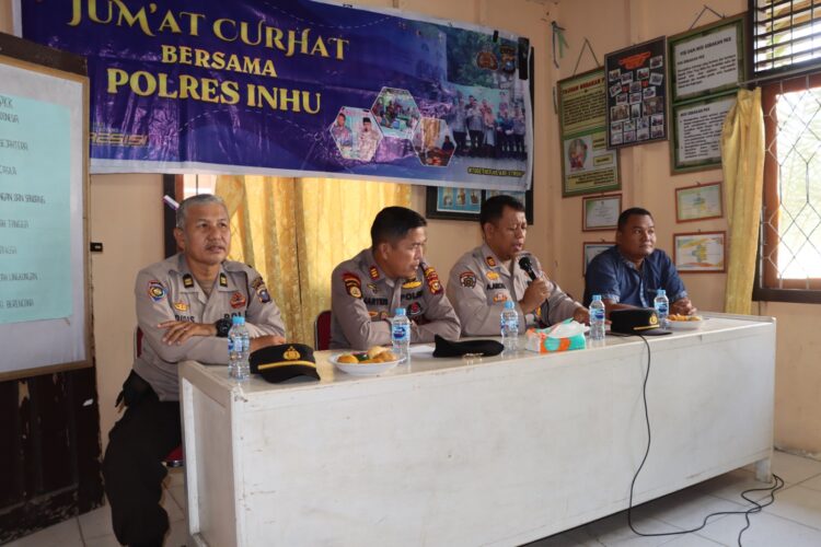 Ini Sejumlah Masalah Warga Sungai Beringin Disampaikan Saat Jumat Curhat Polres Inhu