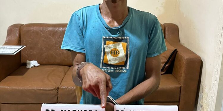 Satnarkoba Polres Kampar Tangkap Pelaku Narkoba di Desa Teluk Paman