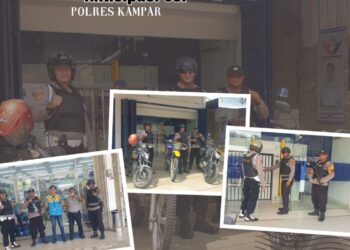 Kapolsek Tapung Hulu Bersama Personil Laksanakan Patroli Mengantisipasi Tindak Pidana C3