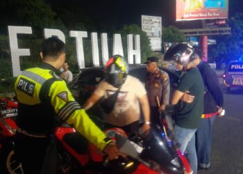 Polsek Bukit Raya Kembali Amankan 25 Unit Kendaraan Berknalpot Brong
