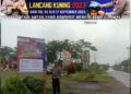 Pelalsanaan Ops Zebra LK 2023, Unit Lantas Polsek Tandun Pasang Spanduk