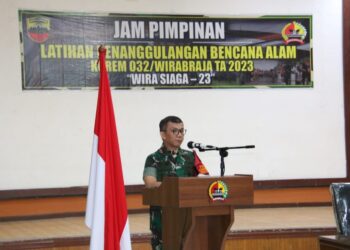 Pangdam I/BB Tutup Latihan Penanggulangan Bencana Alam Korem 032/Wbr