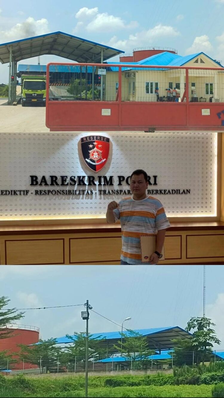 Diduga Cemari Lingkungan, Ketum Relawan Indonesia Bersatu Lisman Hasibuan Laporkan PT SIR ke Bareskrim Mabes Polri
