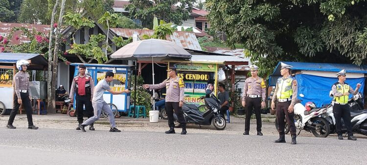 Kapolres Kuansing Cek Pelaksanaan Giat Strong Point