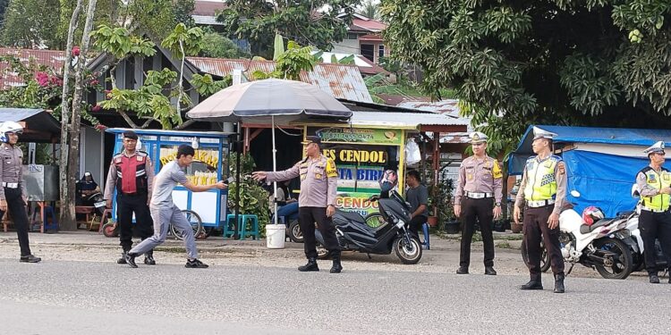 Kapolres Kuansing Cek Pelaksanaan Giat Strong Point